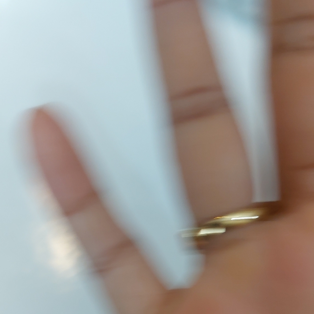 Gold Pearl Cluster Ring with Clear Accents - Picture 7 of 8